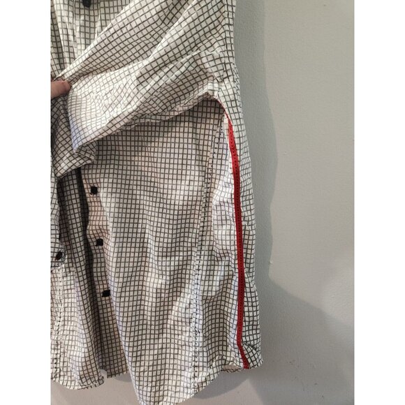 7 Downie St. Men Shirt Squared Pattern Size 5 Long Sleeves Pre-Owned - Picture 2 of 8